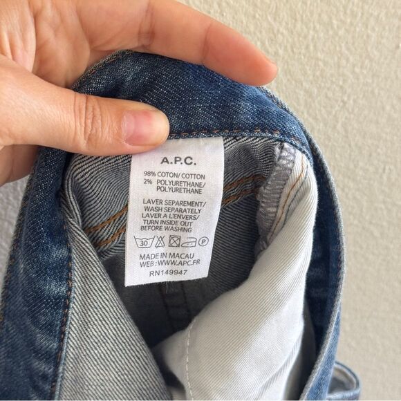 Men A.P.C. Petit Standard Jeans Button Fly 36 - Picture 9 of 9